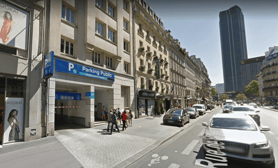 Photo of the INDIGO Rennes Montparnasse car park in Paris