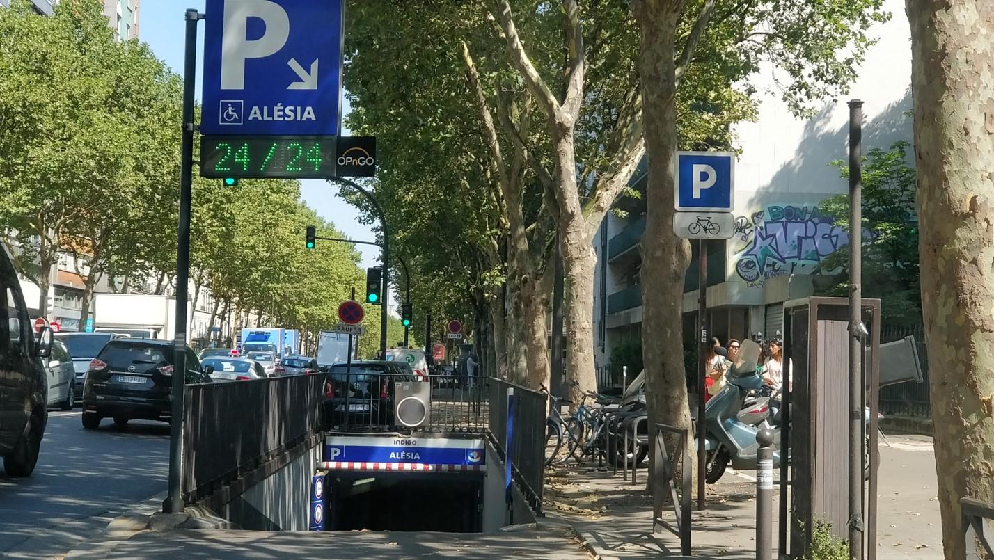 Photo of the INDIGO Alésia car park in Paris