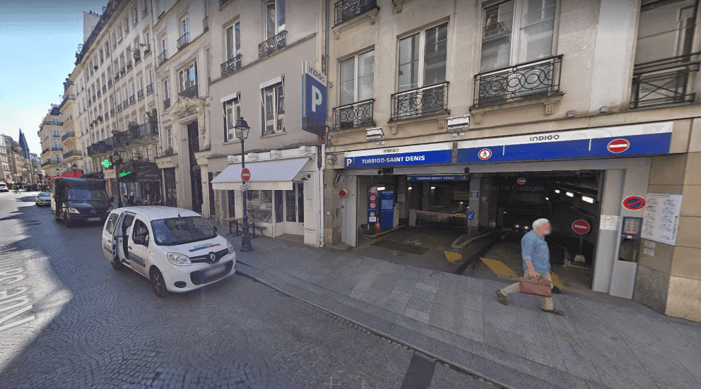 Photo du parking INDIGO Turbigo Saint-Denis à Paris